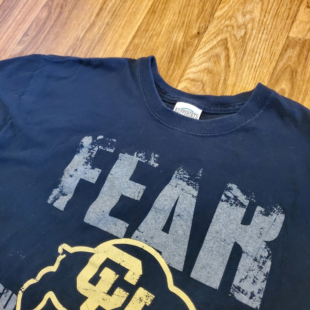 Colorado Buffaloes Shirt Adult XL Black Fear The Buffaloes 2009 Y2K